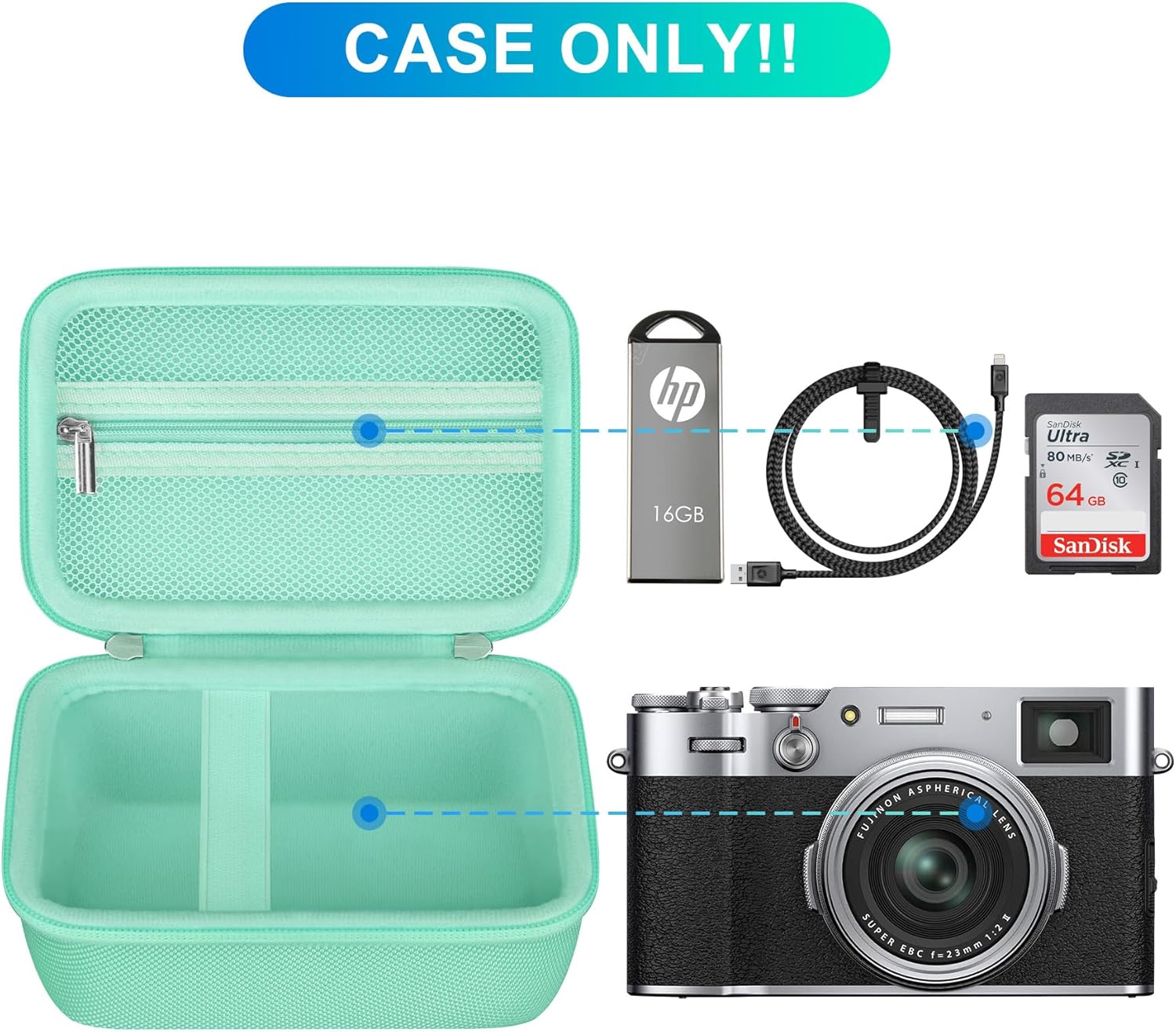 Detalle 2 de BOVKE carrying case for Fujifilm X100V