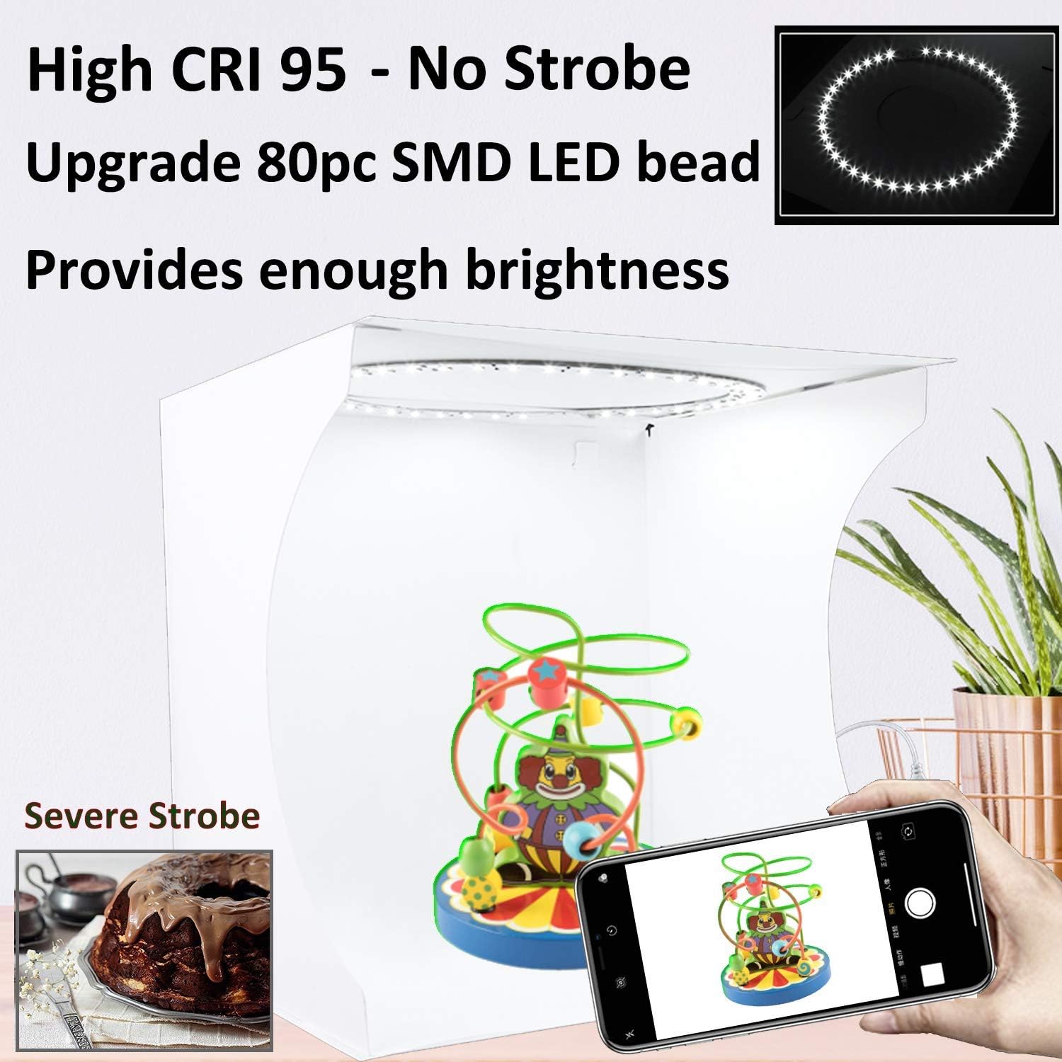 Detalle 2 de DUCLUS Photo Light Box 30cm lightbox kit