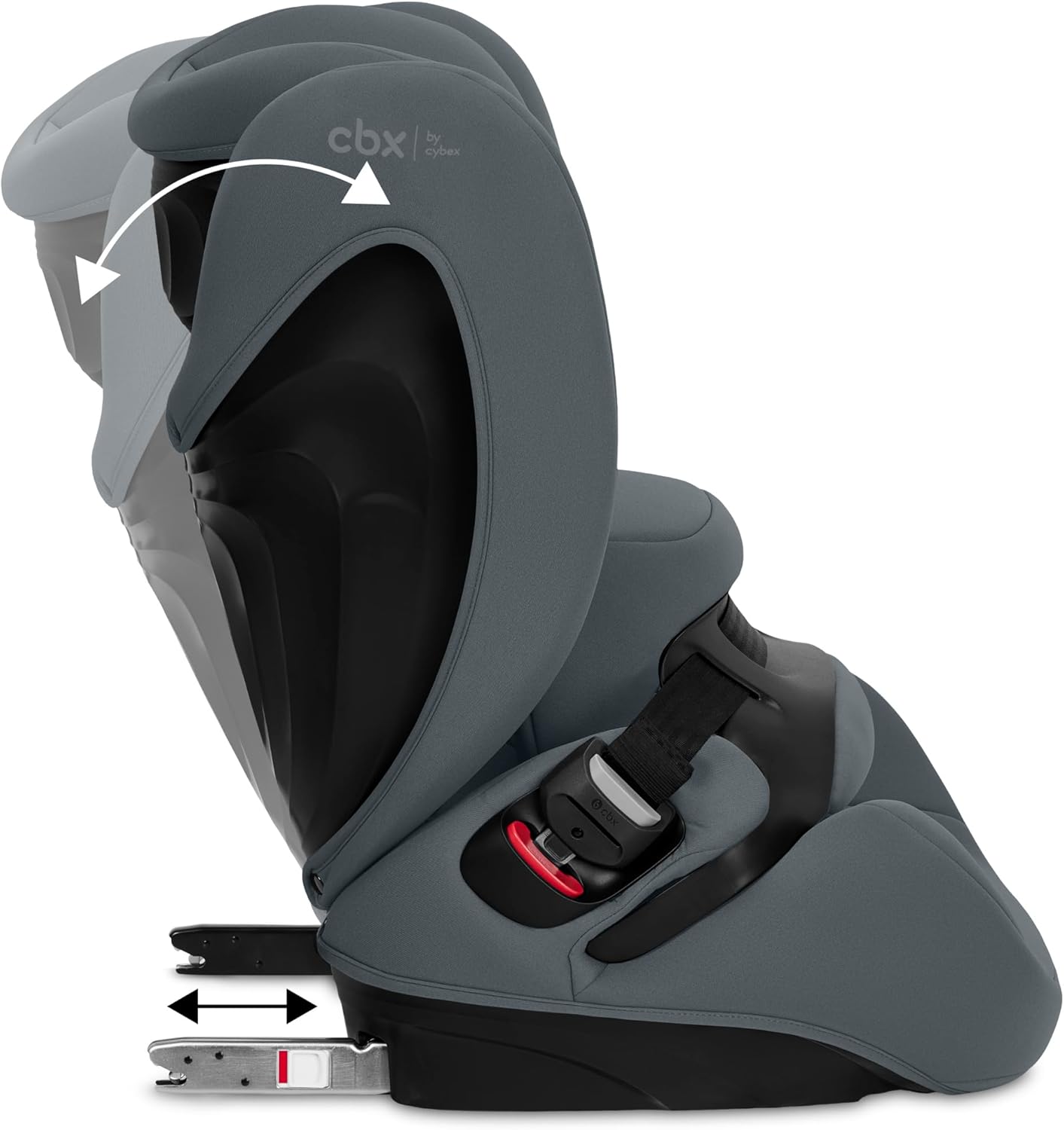 Detalle de CBX by Cybex Pallas B i-Size Grey-grey PU1: seggiolino 2 in 1 per crescita sicura