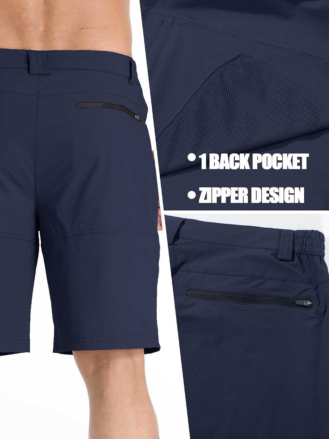 Thumbnail 6 de TACVASEN Men's Summer Outdoor Shorts: Quick Dry Water-Resistant Cargo for Hiking, Golf, and Work