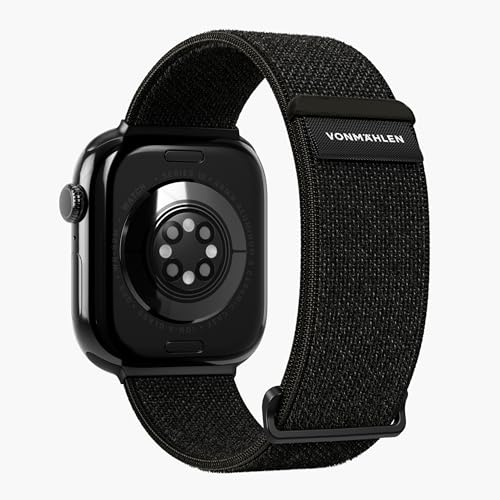 Detalle 2 de VONMÄHLEN Fitness Loop 2 – Sportarmband 40/41/42 mm für Apple Watch, Schwarz