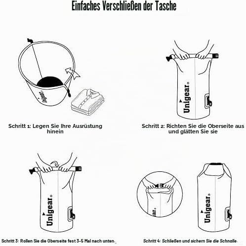Detalle de Unigear wasserdichte Dry Bag Collection: 2L–40L für Outdoor-Abenteuer