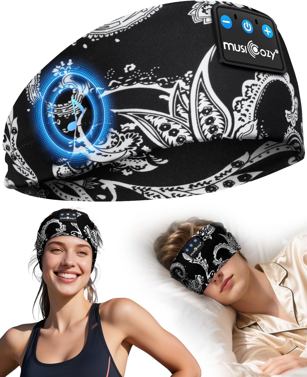 Thumbnail 6 de MUSICOZY Sleep Headphones Headband – Ultra-Thin, Bluetooth 5.4, 16H Battery for Side Sleepers