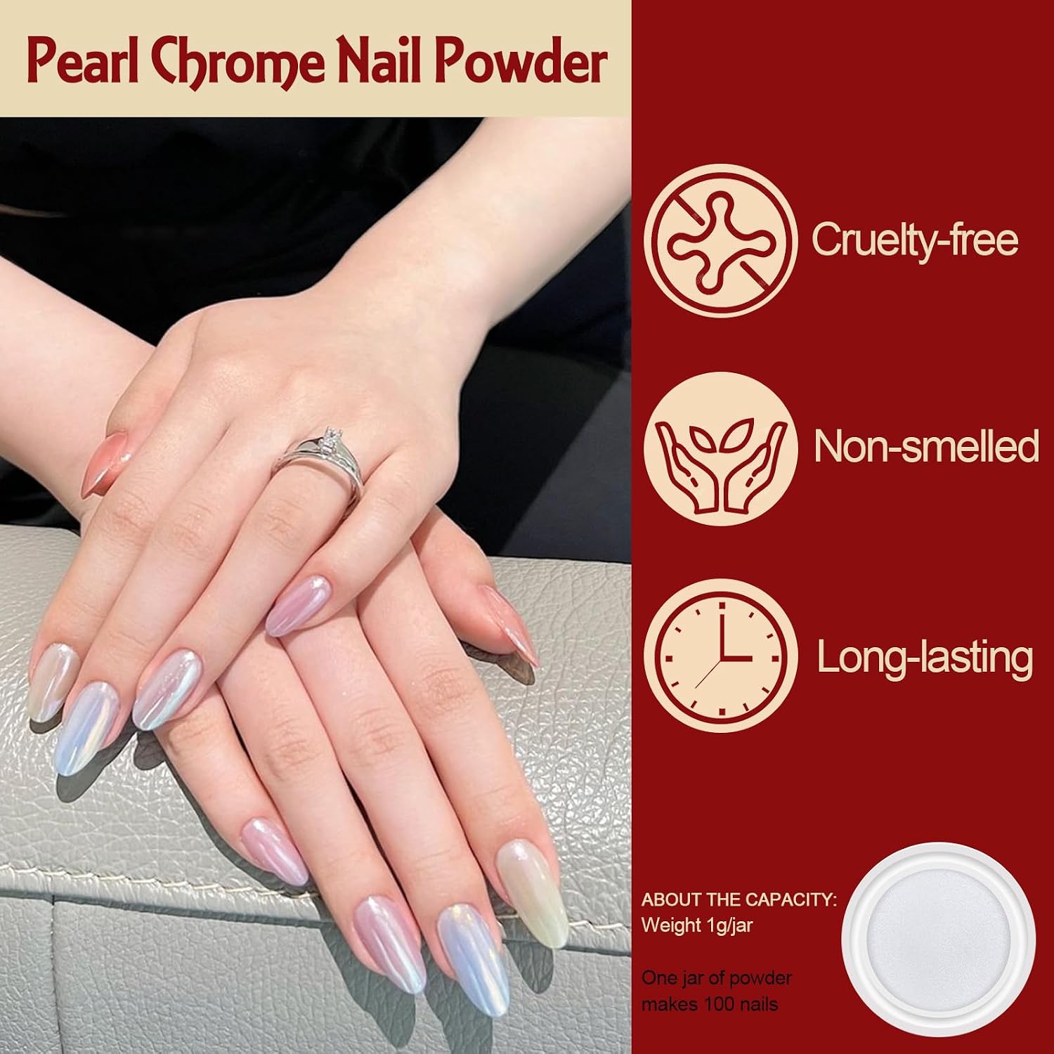 Thumbnail 5 de Artdone 16 Jars Chrome Nail Powders 💅