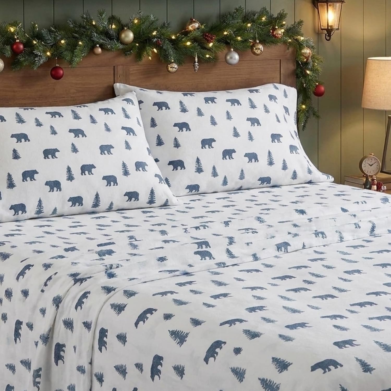 Detalle 2 de Eddie Bauer King Size Flannel Sheets