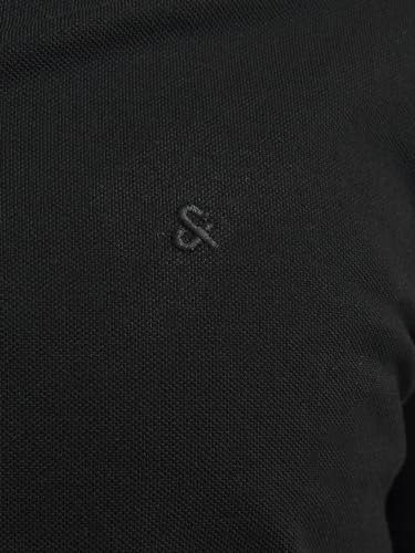 Thumbnail 5 de JACK & JONES Jjepaulos Polo de piqué entallado para hombre en negro (M)
