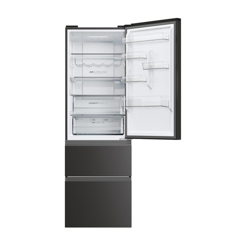 Detalle 2 de Haier Combi 185cm 360L D frigorífico negro