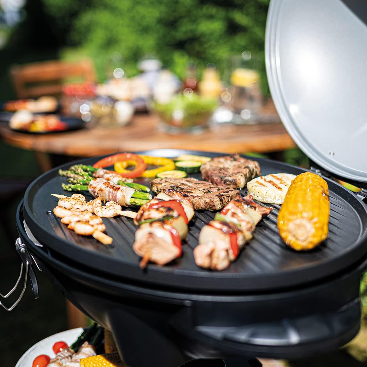 Thumbnail 6 de Cloer 6789 grill elektryczny stojący 2400 W z termometrem i powłoką nieprzywierającą