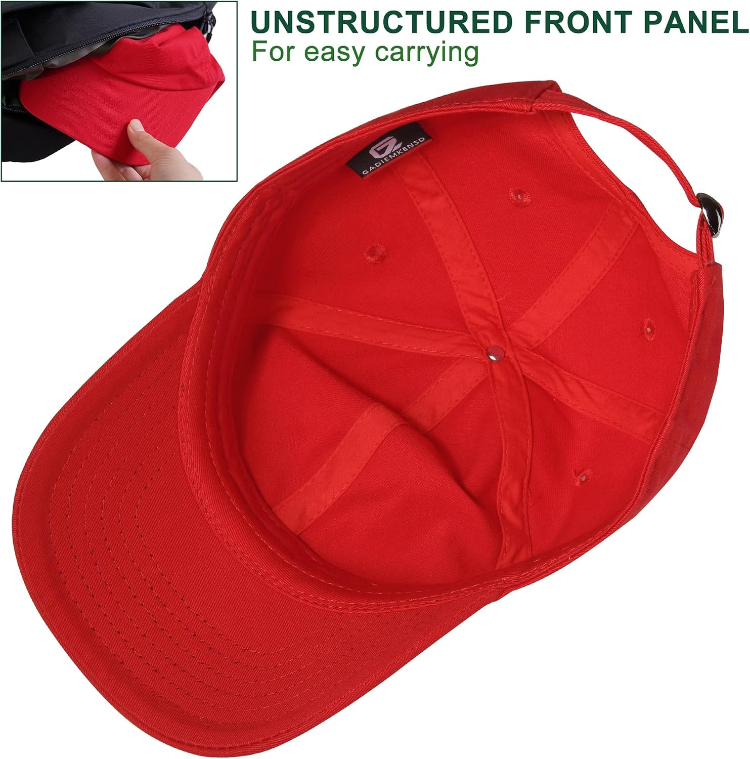 Thumbnail 3 de GADIEMKENSD Kids Plain Baseball Cap UPF 50+
