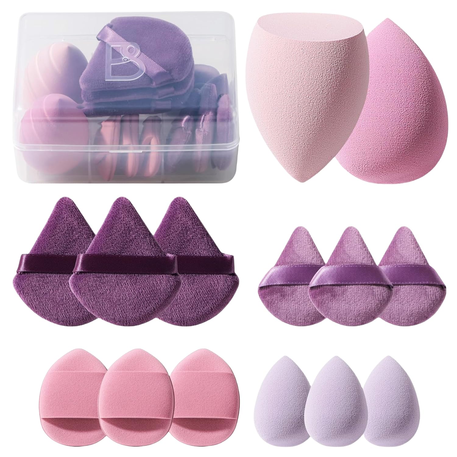 Detalle de Makeup Sponge Set BS-MALL 14-Pc ⚙