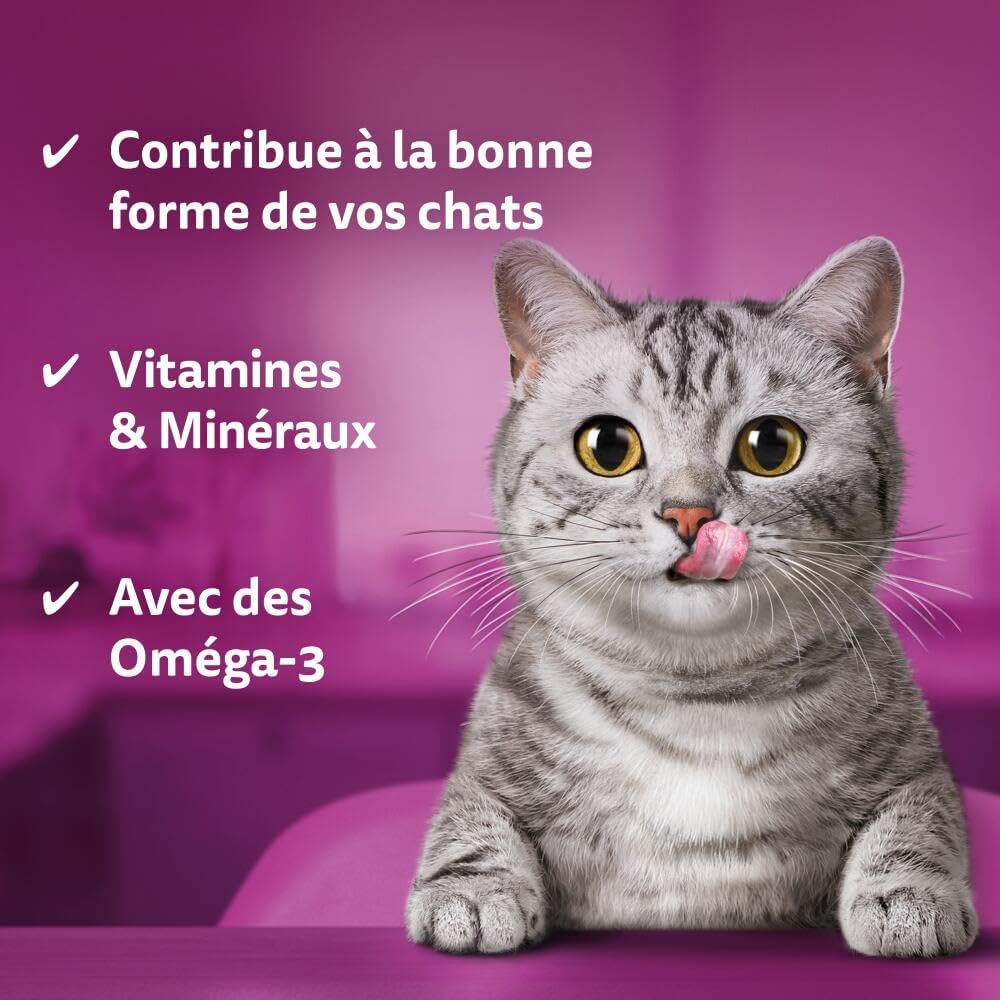 Detalle de Whiskas Contrôle du Tartre Poulet Friandises pour Chats – Lot de 6 x 40 g