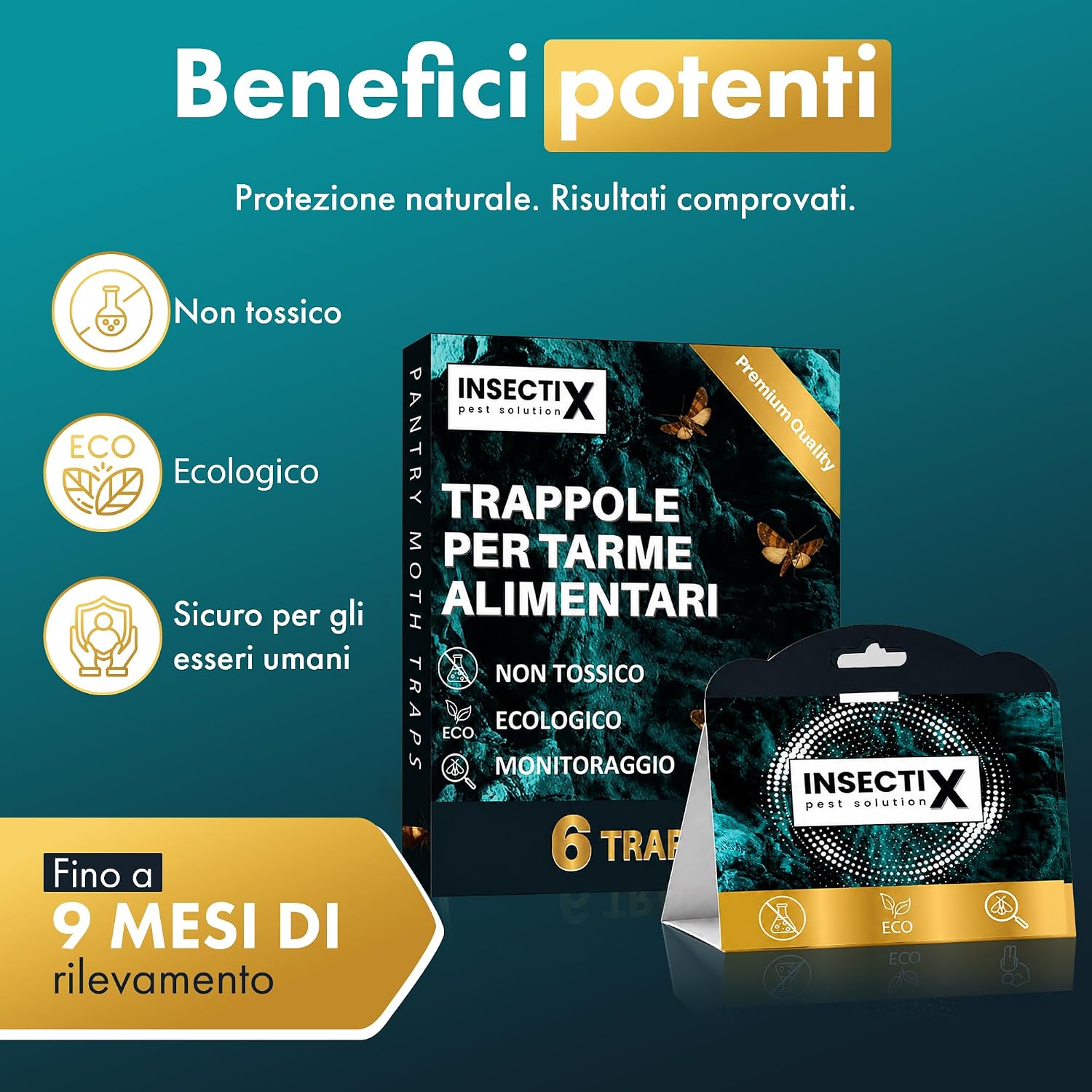 Thumbnail 1 de Trappole per Tarme delle Dispense (6 Pezzi) – Feromoni mirati per tarme alimentari, sicurezza domestica e monitoraggio efficace