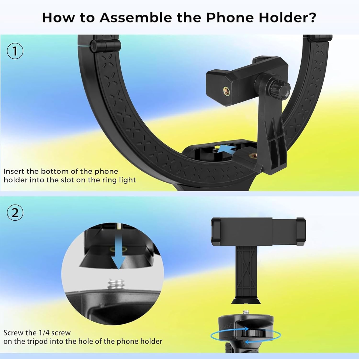 Thumbnail 6 de Aureday 14'' Selfie Ring Light with 62'' Tripod Stand and Phone Holder