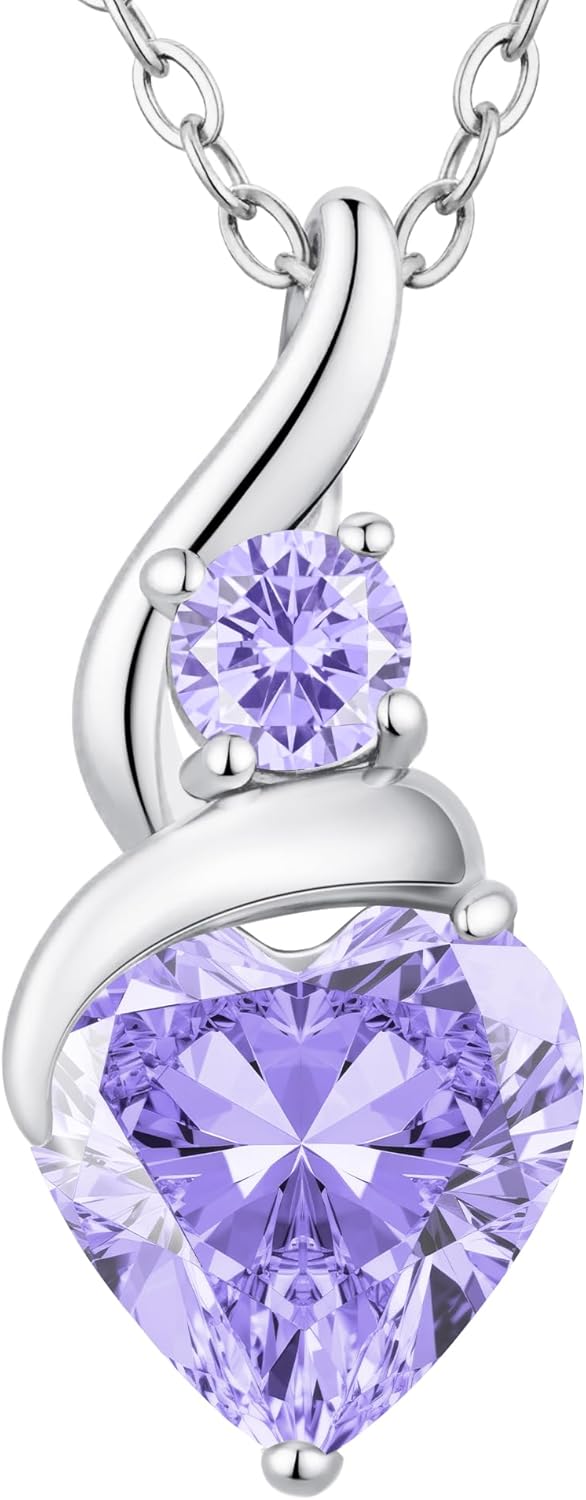 Thumbnail 6 de Louisa Secret Infinity Herz Kette – Anhänger mit Geburtsstein, 925 Sterling Silber, Roségold plattiert
