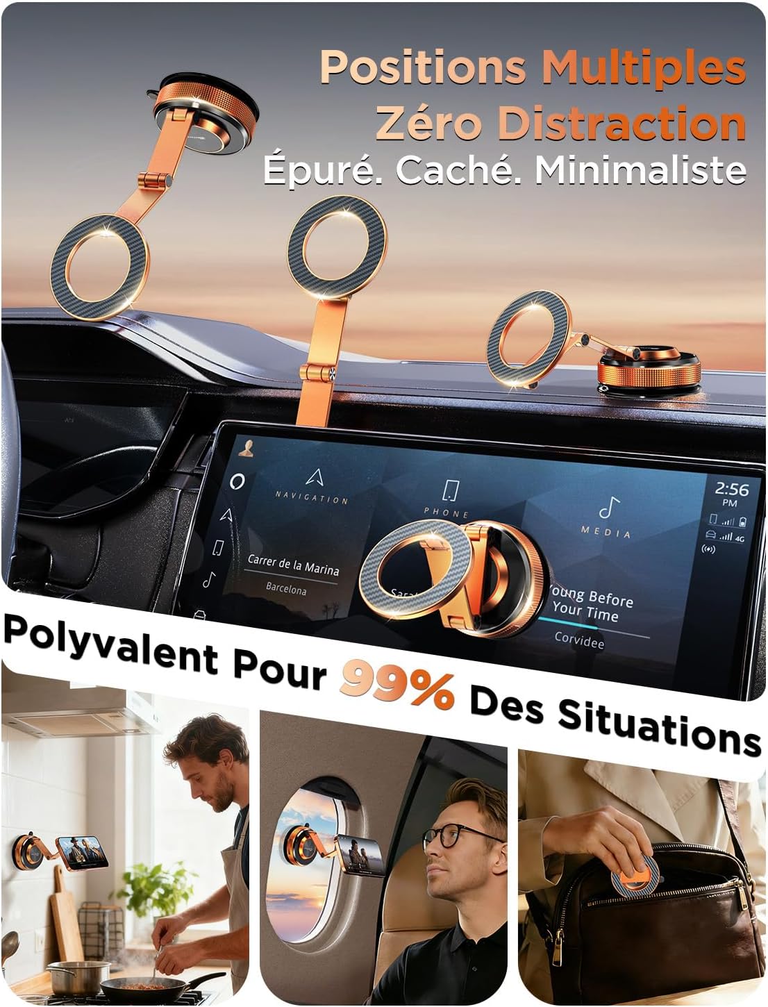 Detalle 2 de MSXTTLY Vmag S3 Support voiture magnétique 2026