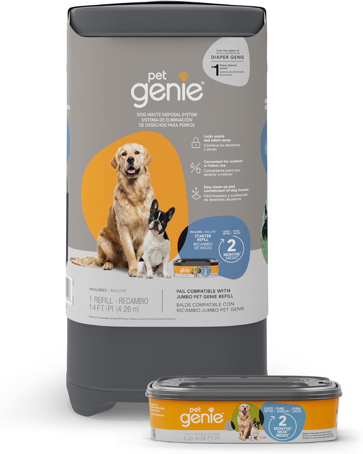 Detalle de Pet Genie Cubeta sistema eliminación de residuos para perros
