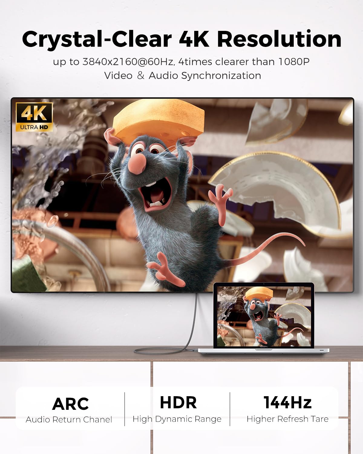 Thumbnail 1 de Silkland HDMI Kabel 0,3 m 4K@60Hz