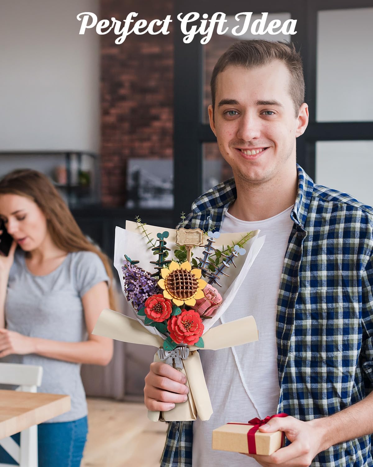Detalle 2 de Rowood TW01H Wooden Flower Bouquet Kit