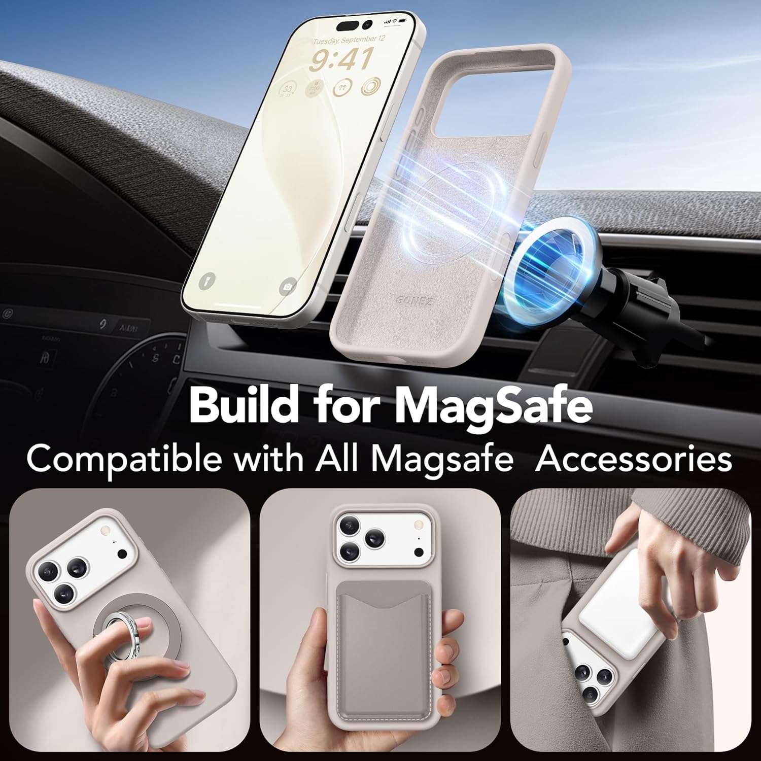 Detalle de GONEZ Magnetic 17 Pro Max 6.9in Case
