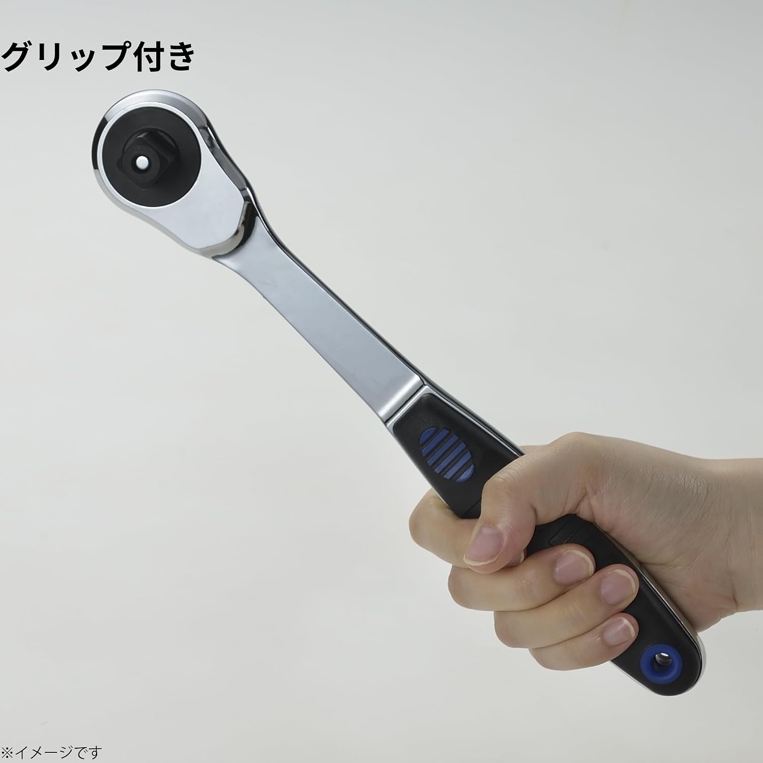 Detalle 1 de TAKAGI RH4SK 薄型ラチェットハンドル 90山・送り角度4°・差込角12.7mm
