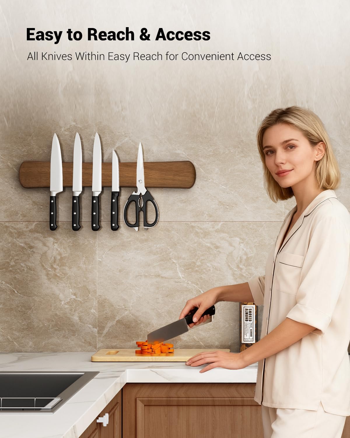 Detalle de Swaitee Magnetic Knife Holder 16 Inch 🔪