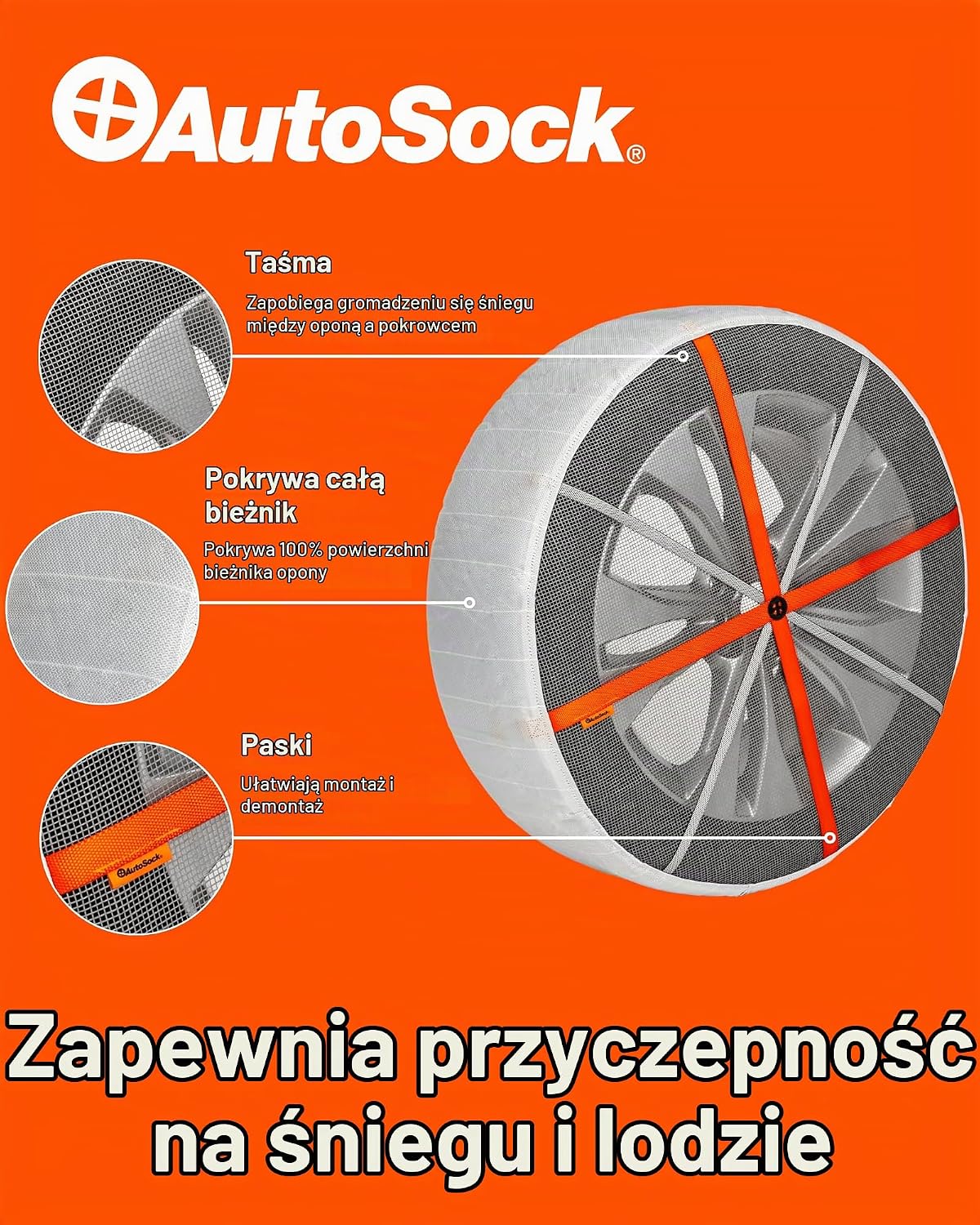 Detalle 2 de AutoSock AS_HP_698E – tekstylne osłony trakcyjne na śnieg i lód