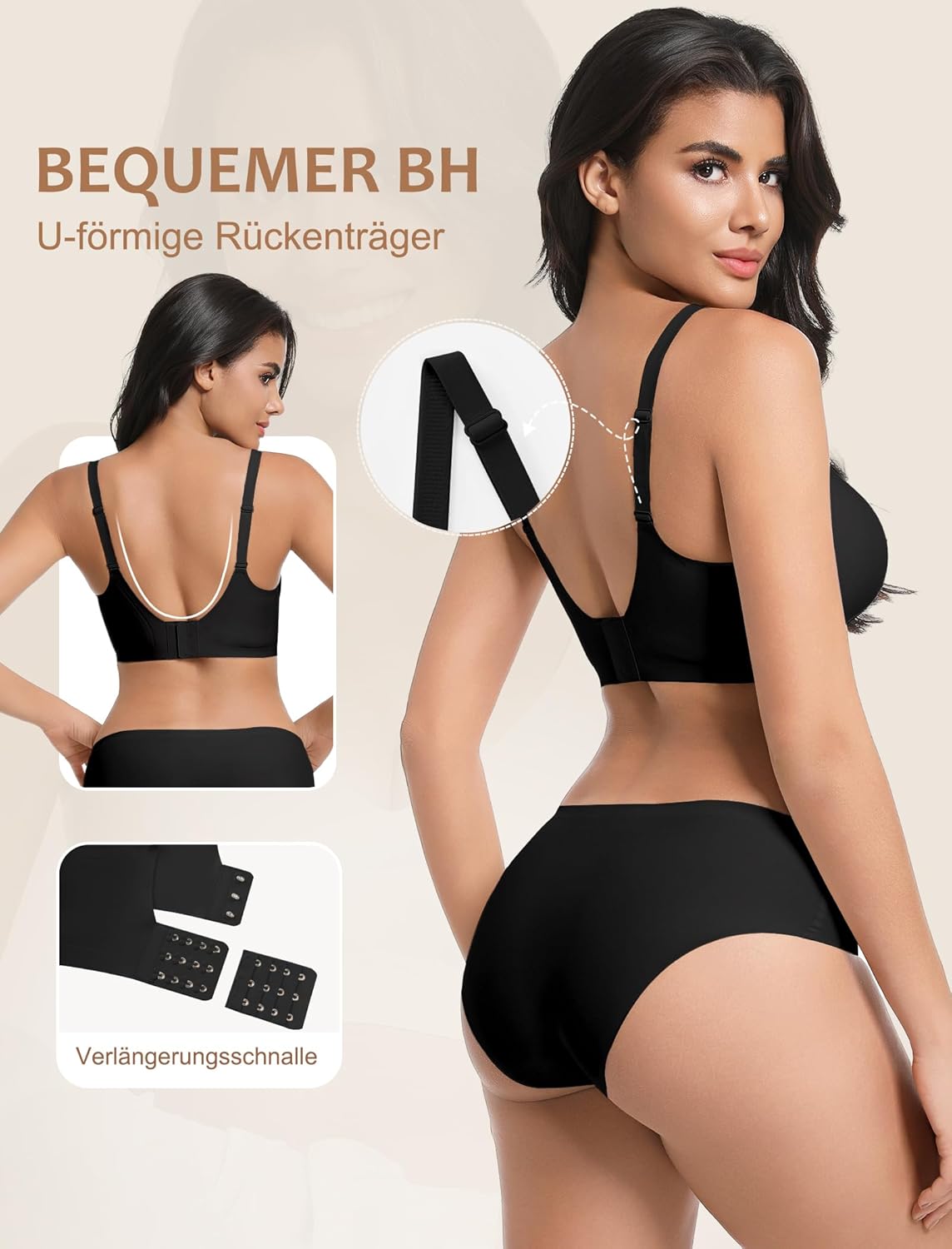 Thumbnail 4 de OOEU BH Damen Ohne Bügel Push-up – Nahtloser Jelly-Brachteil mit starkem Halt, Größe 95%+