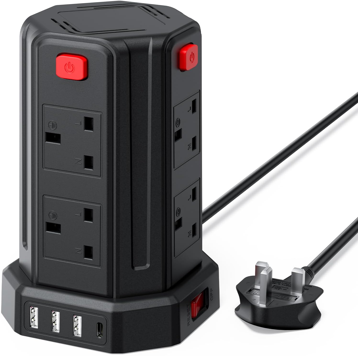 Detalle de Sameriver Tower Extension Lead 2M with USB
