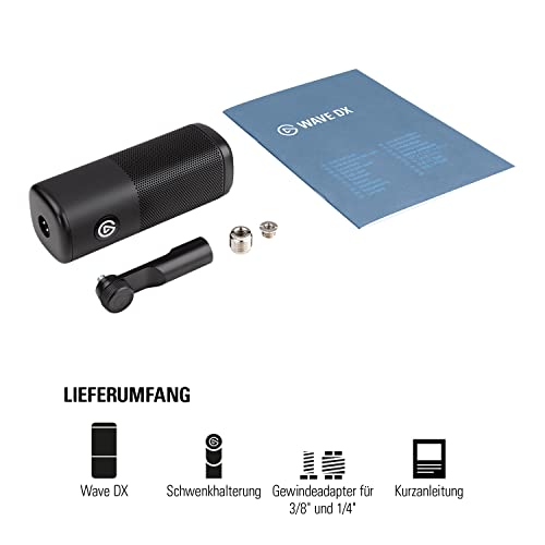 Thumbnail 9 de Elgato Wave DX Dynamisches XLR-Mikrofon mit Nierencharakteristik