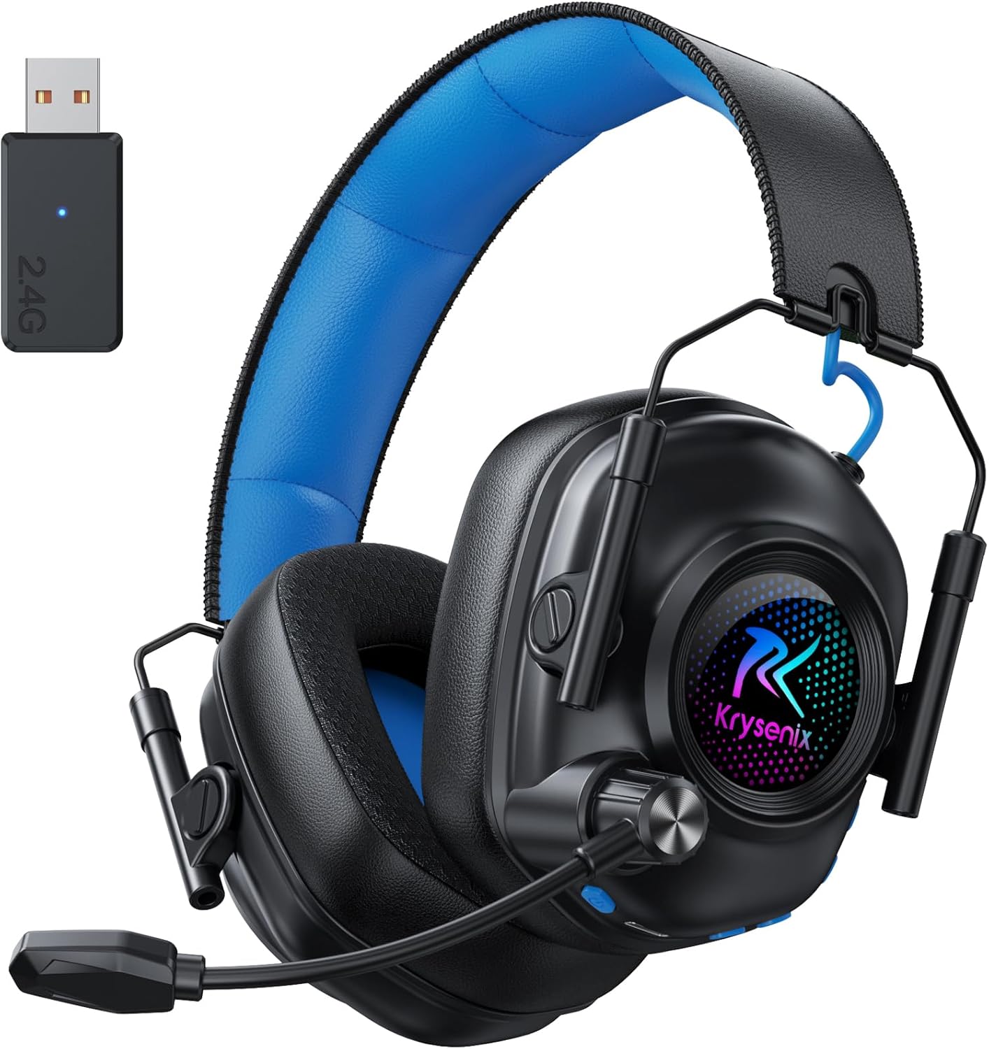 Detalle de Krysenix KGH2 Wireless Gaming Headset 2,4 GHz