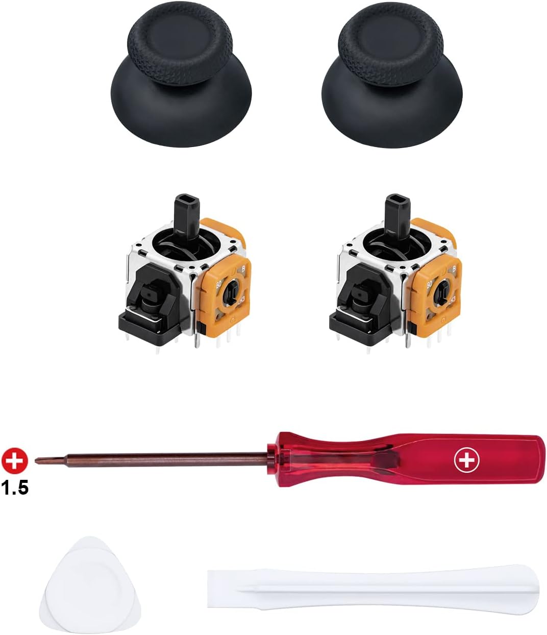 Detalle de Mcbazel Joystick Analog Stick Ersatz- und Reparatur-Kit für PS5 DualSense Controller