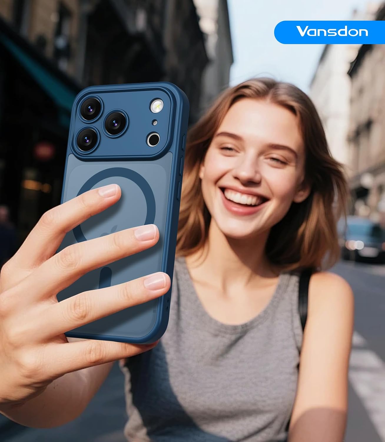 Thumbnail 6 de Vansdon Cover Magnetica per iPhone 17 Pro: protezione slim con MagSafe e vetro temperato