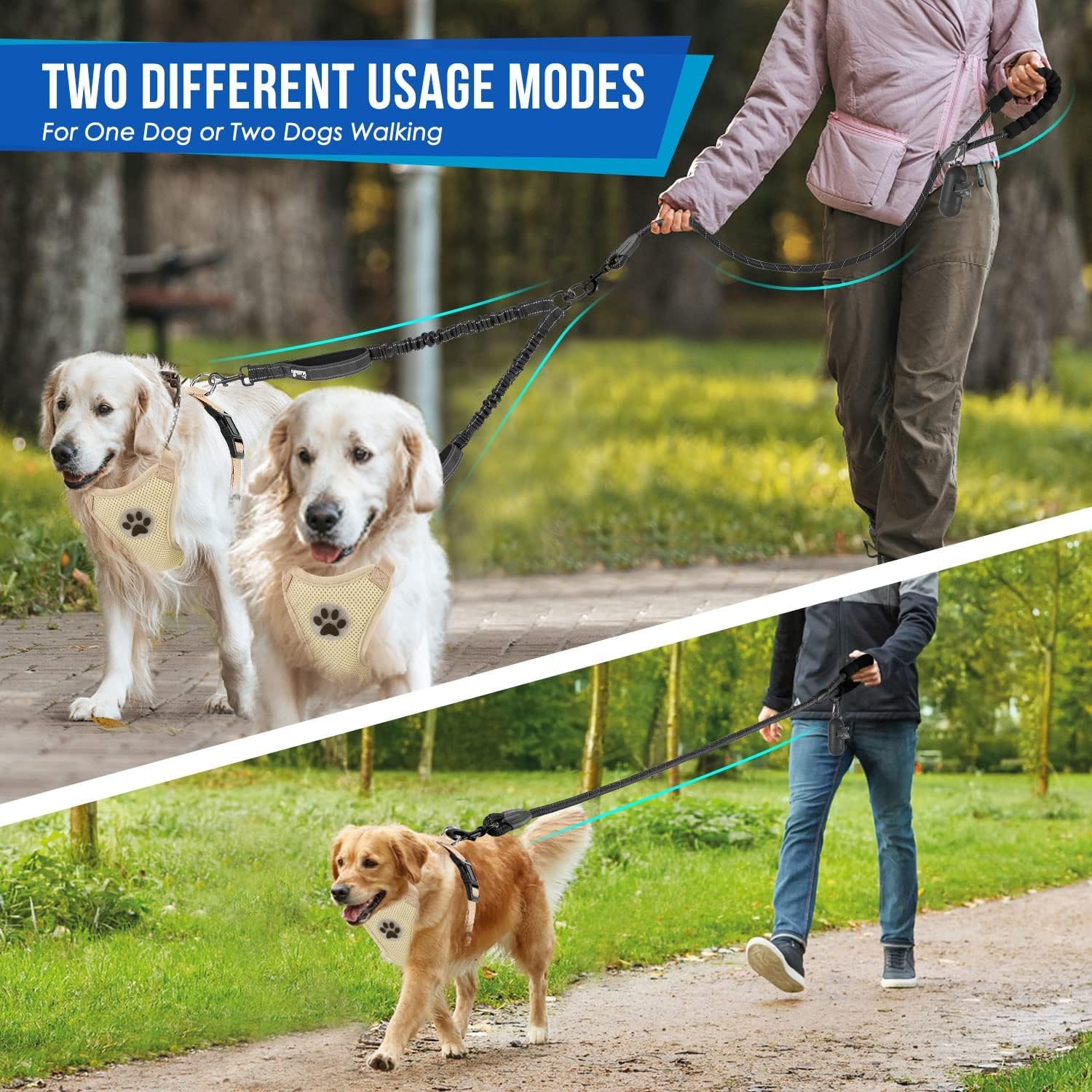 Thumbnail 6 de Eyein Double Dog Lead No Tangle 90 cm