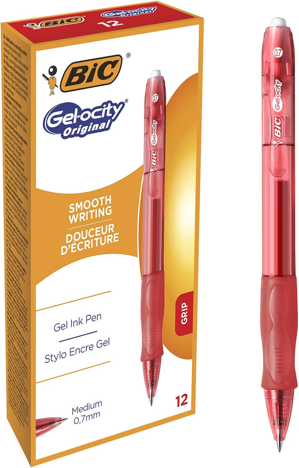 Thumbnail 4 de BIC Gel-ocity Original Gel Ink Pens, 0.7mm, Black, Pack of 12