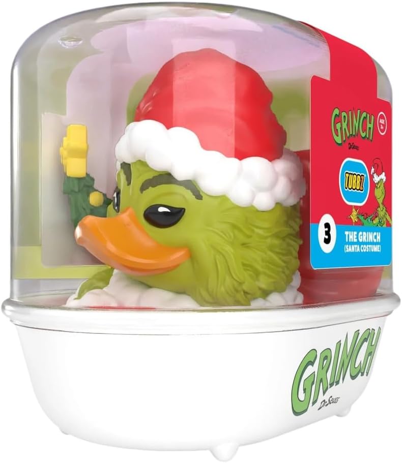 Detalle de TUBBZ Erstausgabe: Der Grinch – Santa Outfit Grinch als Cosplaying-Gummiente Vinylfigur