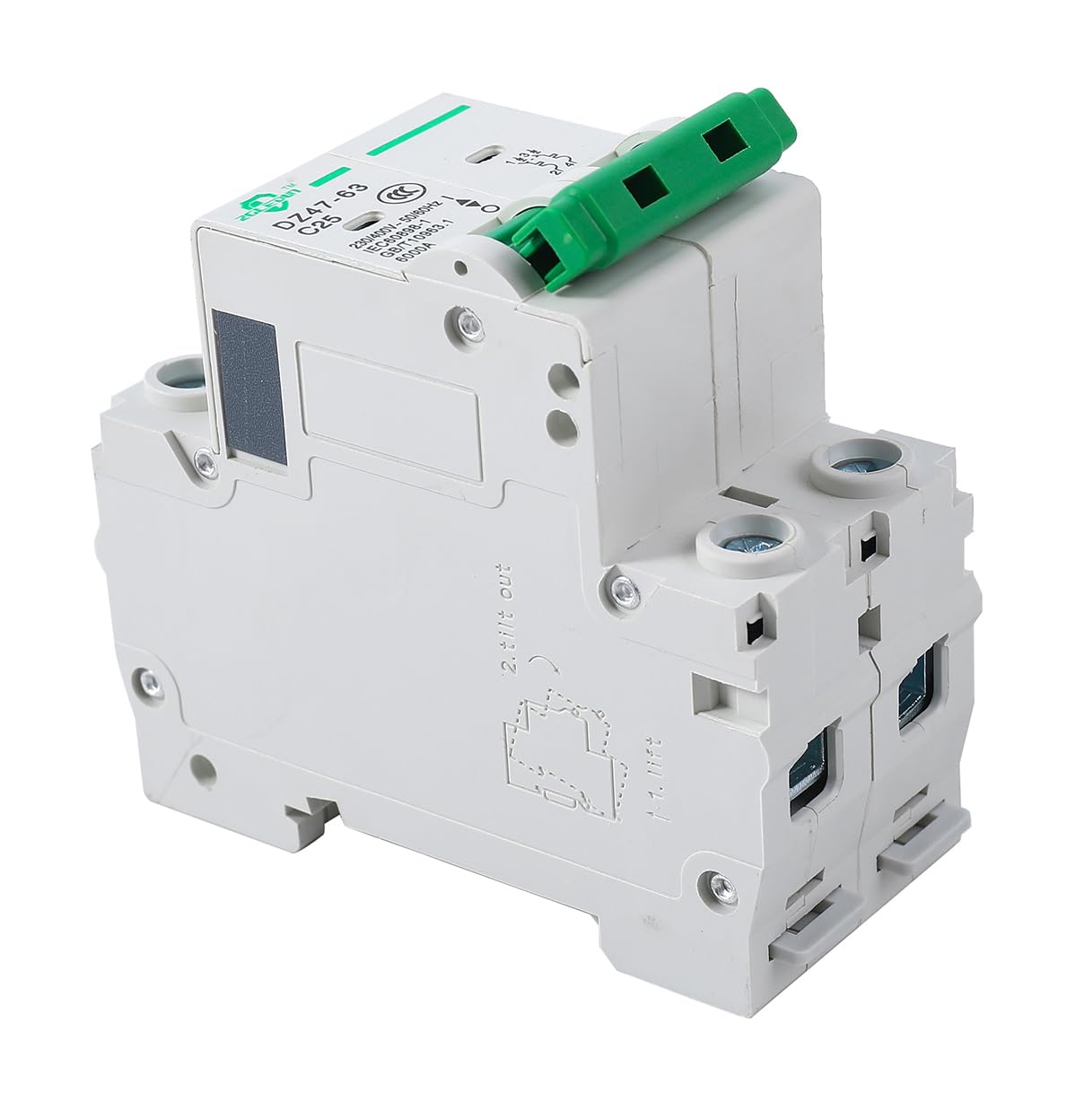 Detalle 2 de ZGLEDUN Miniature Circuit Breaker 25A