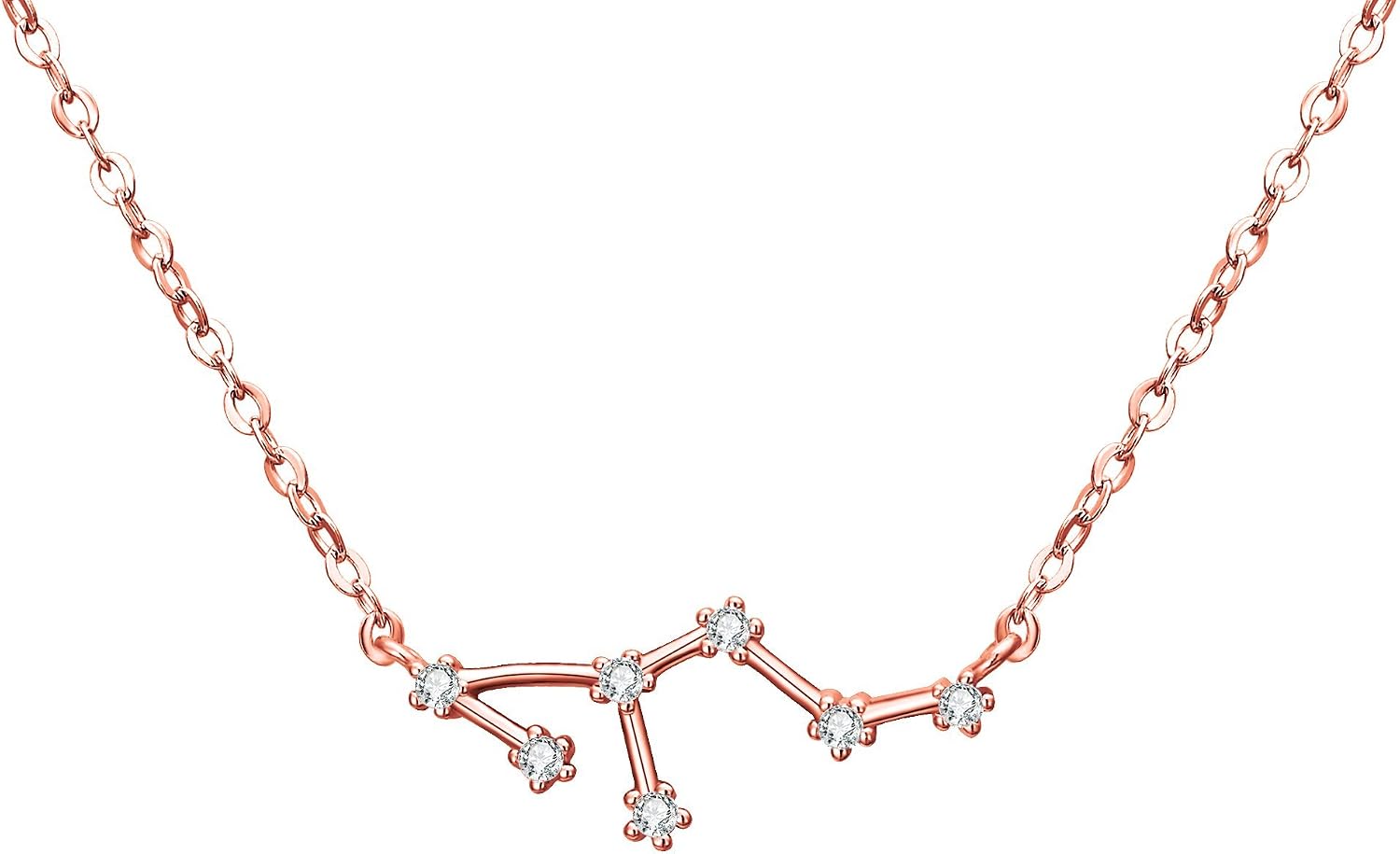 Thumbnail 6 de Clearine Costellazione Collana Argento 925 con Zirconia rosa-oro, ciondolo zodiacale