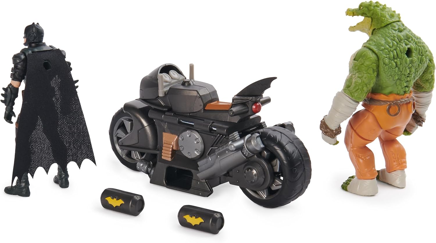 Thumbnail 5 de DC Comics Batman Transforming Batcycle Battle Pack with Exclusive Killer Croc and Batman Figures