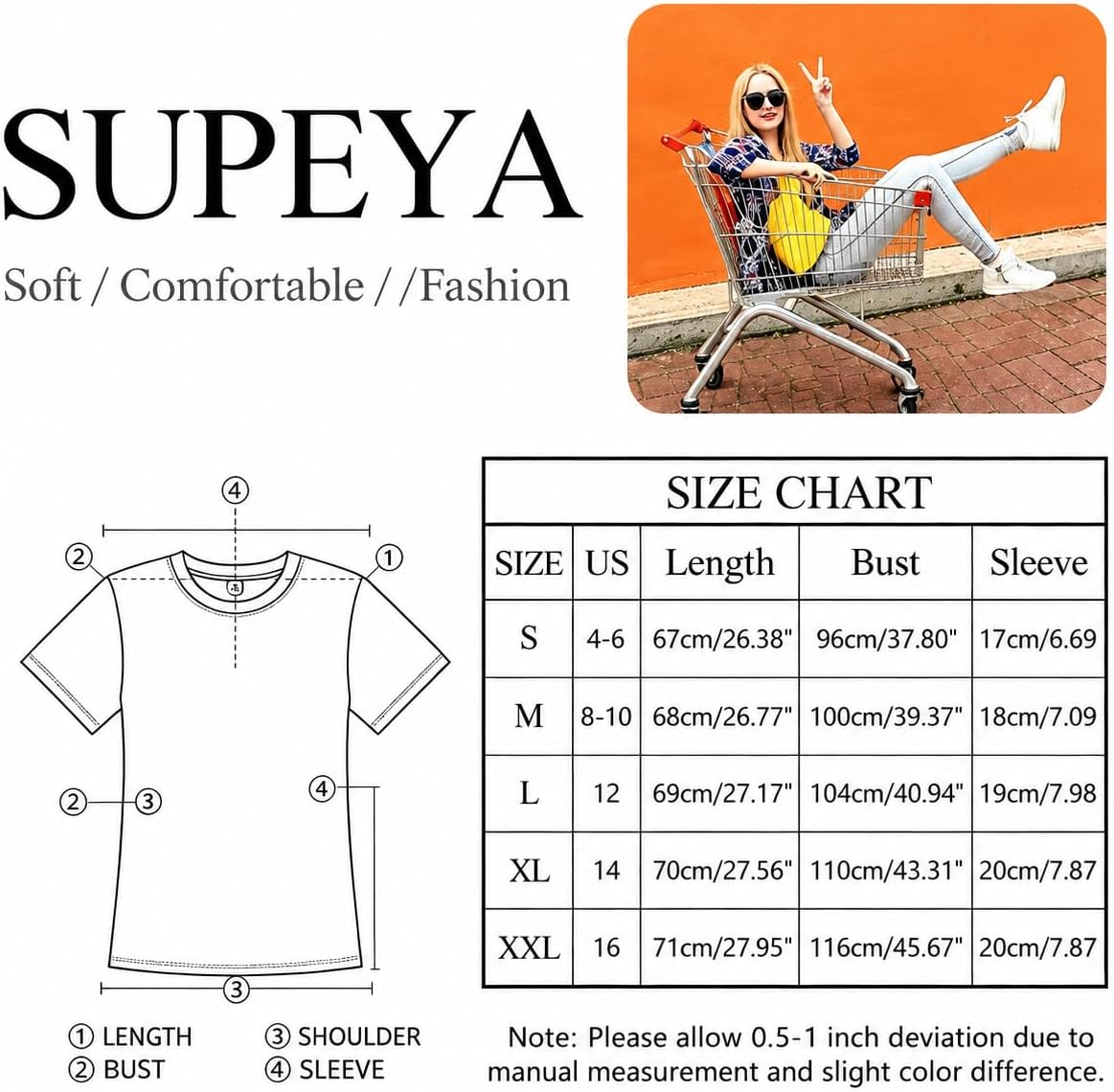 Thumbnail 6 de SUPEYA Halloween Ghost Graphic Tee for Women, Short-Sleeve Fall Top