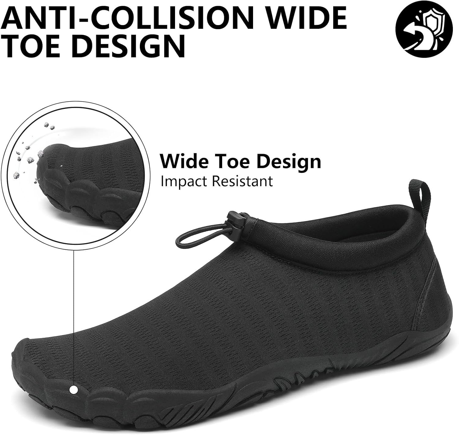 Thumbnail 1 de Mishansha Water Swim Shoes (Wide Toe Box, Barefoot Feel) for Women/Men