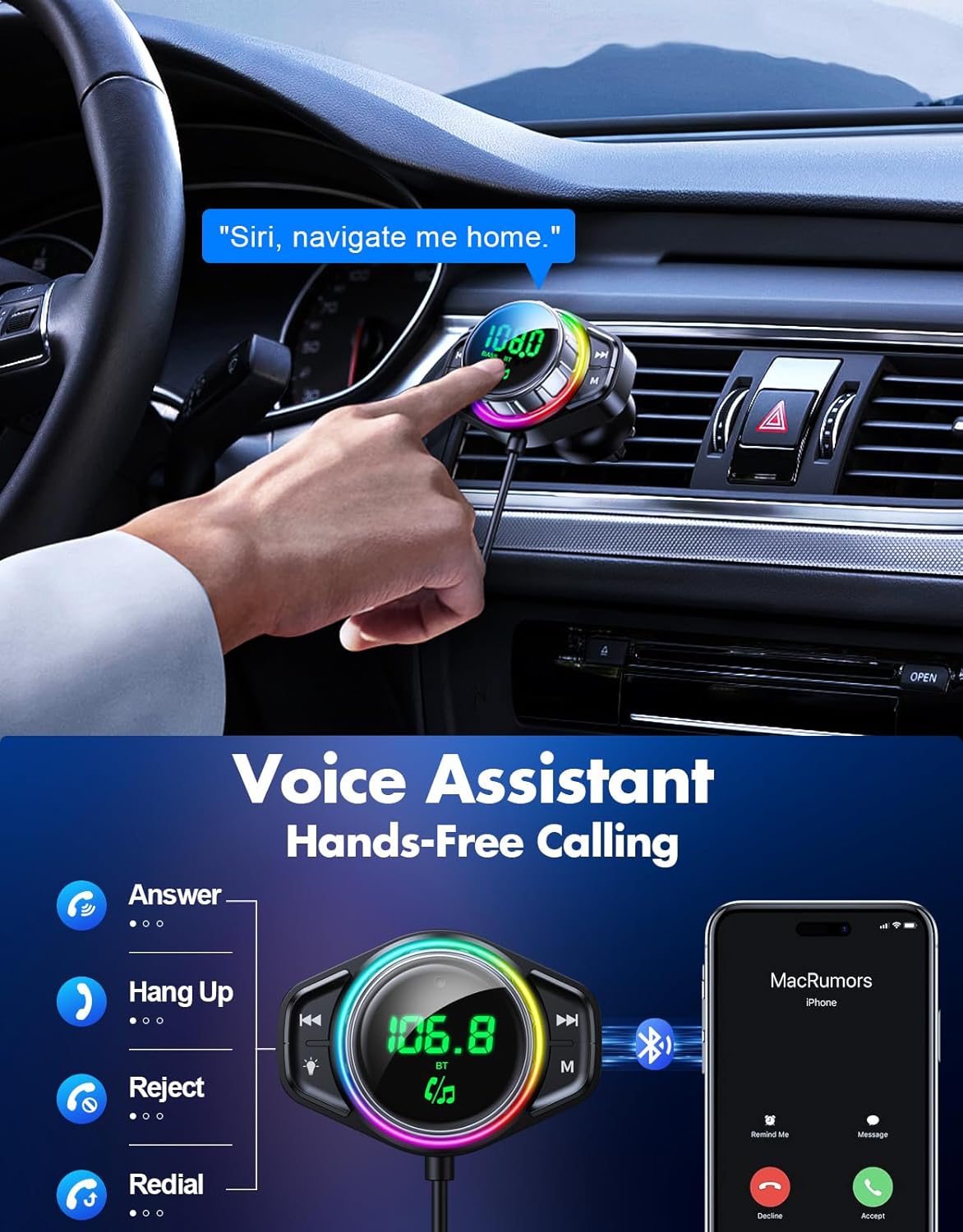 Detalle 2 de ISEYOU Bluetooth Car Adapter