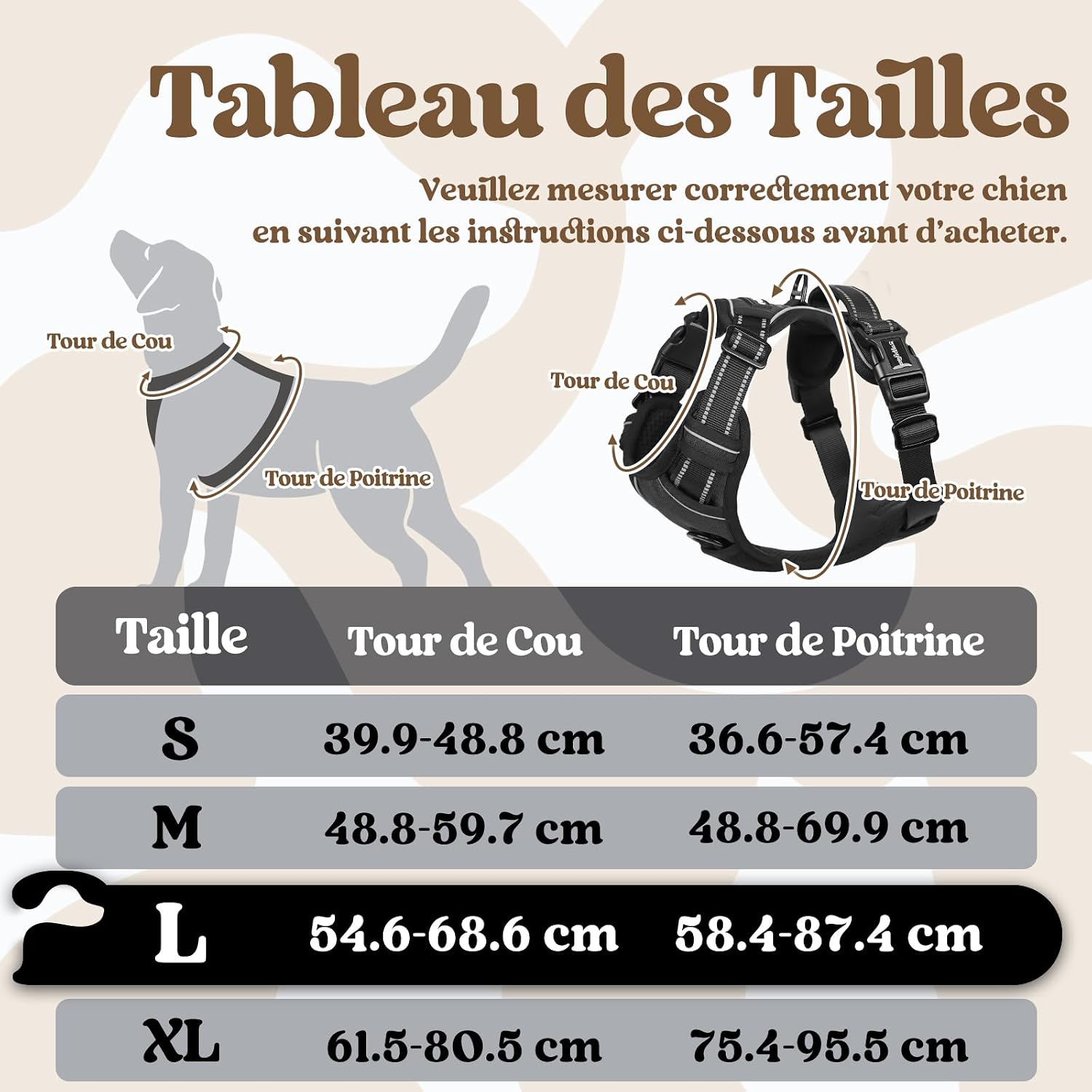 Detalle 2 de rabbitgoo Harnais Chien L Anti Traction