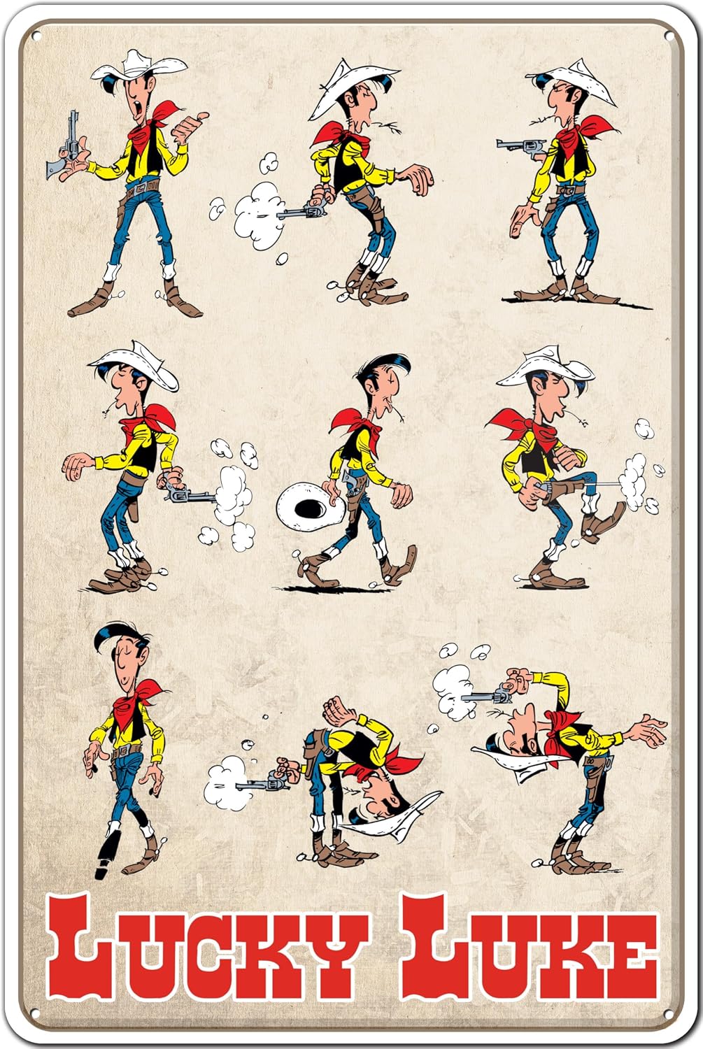 Thumbnail 1 de LuckyLinde Blechschild Lucky Luke 20 x 30 cm