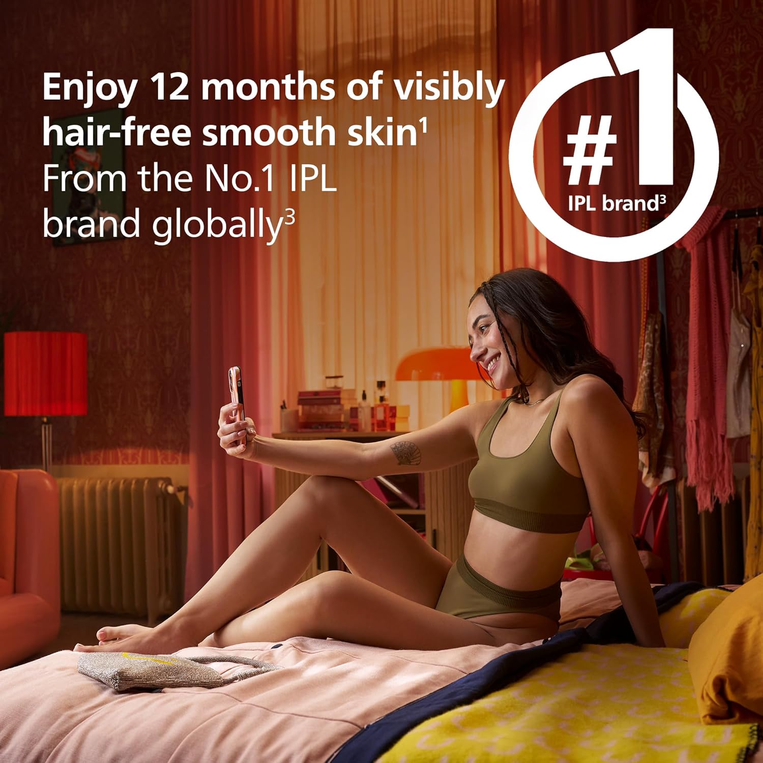 Thumbnail 1 de Philips Lumea 7000 Series BRI923/00 IPL hair removal device with satin compact pen trimmer and 3 attachments