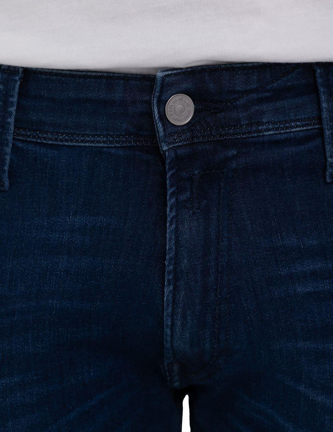 Detalle de Replay Anbass Slim-Fit Jeans mit Comfort Stretch – Herren