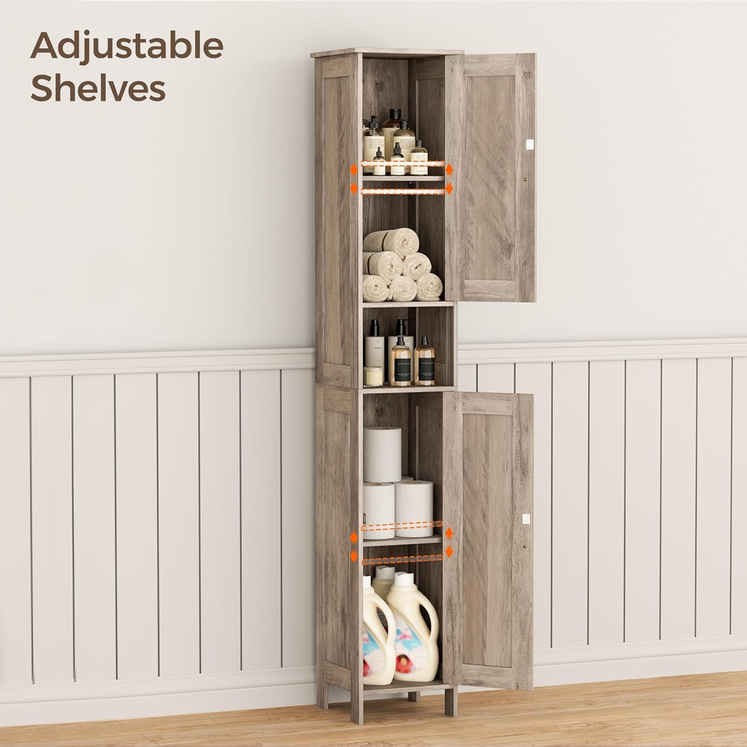 Thumbnail 5 de Homleke Bathroom Storage Cabinet, 11.8-inch Wide