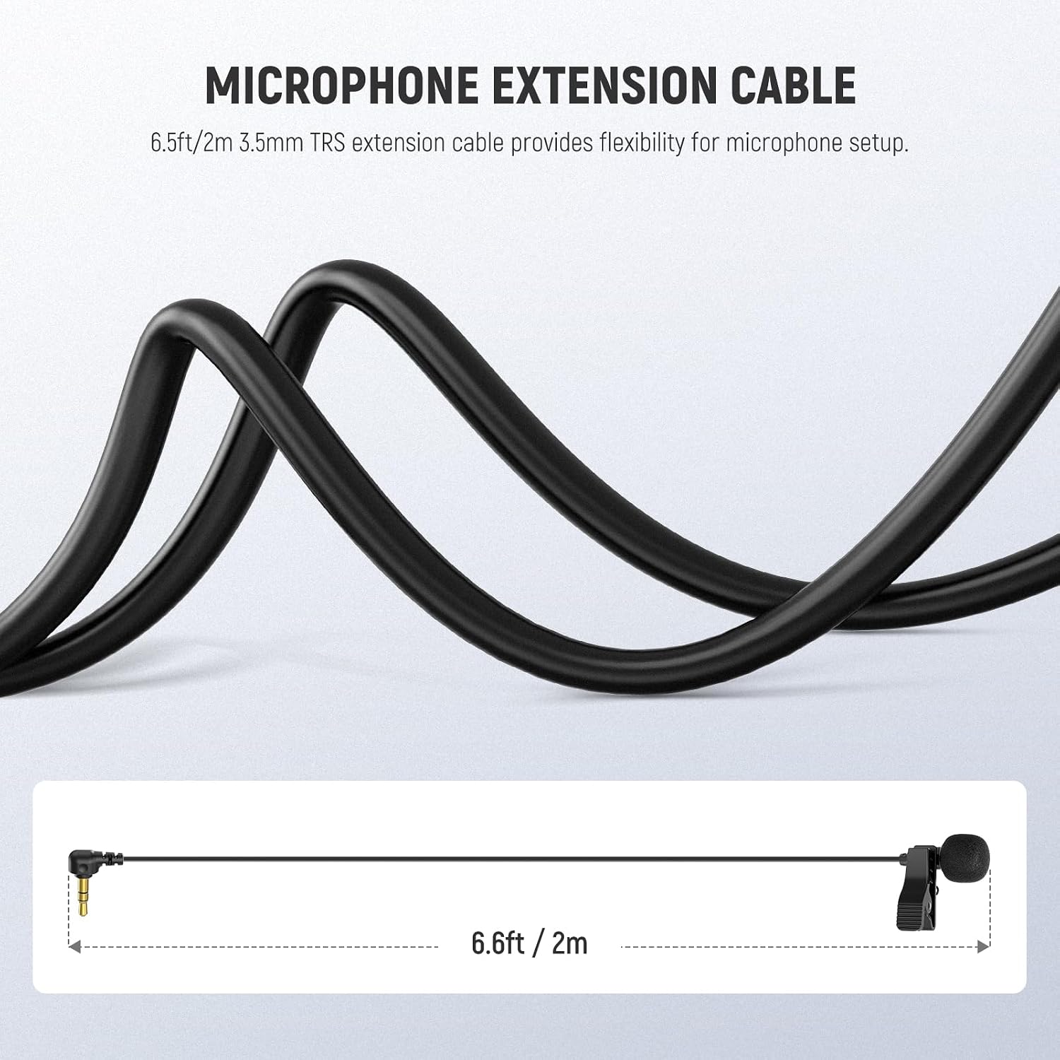 Thumbnail 6 de NEEWER Mini Lavalier Mic (2er Pack) mit 3,5-mm-TRS-Kabel – Clip-on Ansteckmikrofon für DJI Mic 2, Wireless Go II & Co.