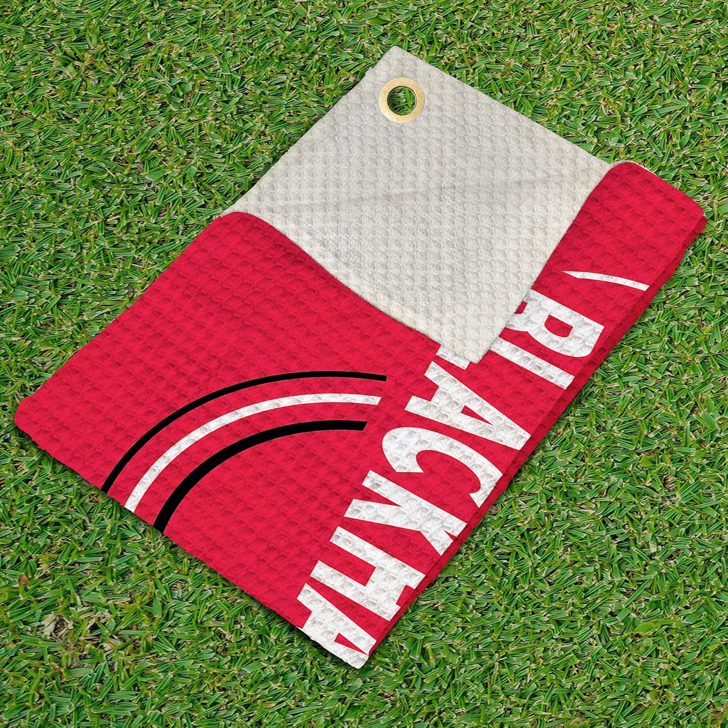 Detalle de Northwest NHL Golf Towel (Official Licensed Microfiber Waffle) 16x25 in Club Cleaning Accessory