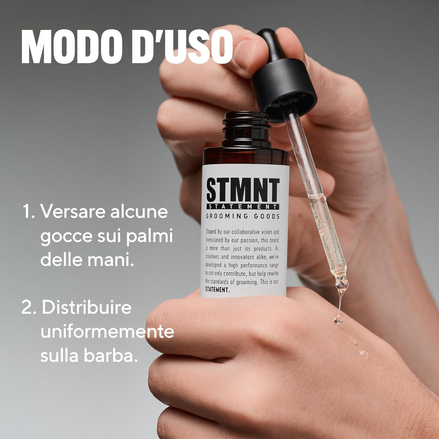 Thumbnail 2 de STMNT STATEMENT Beard Oil - Olio per Barba Uomo 50 ml, Agrumi e Legno