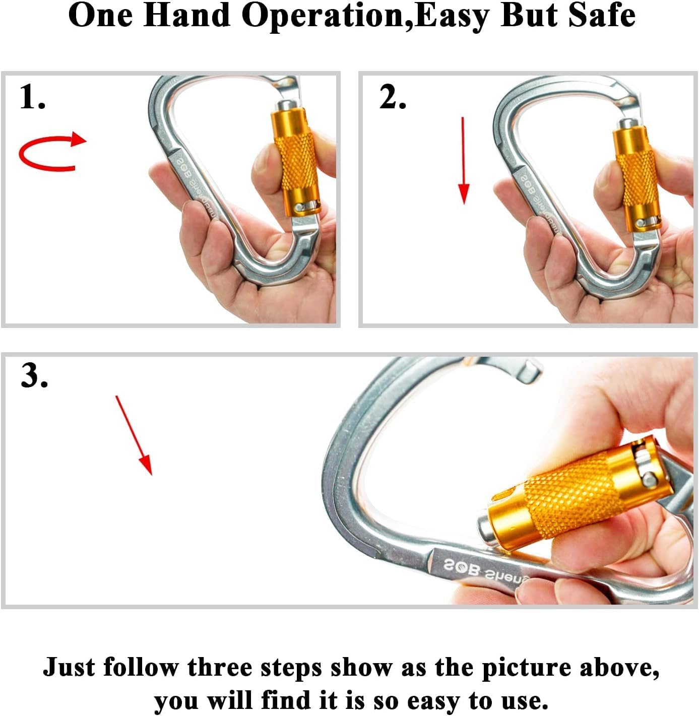 Thumbnail 2 de Moschettone arrampicata SOB 25KN EN362